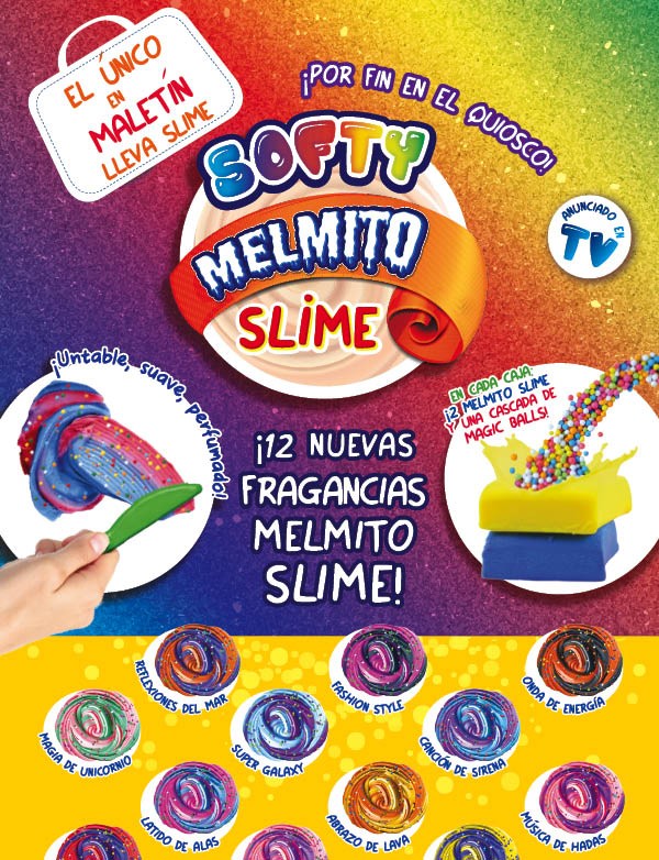 Sbabam Maletín Softy Melmito Slime 3 unidades 