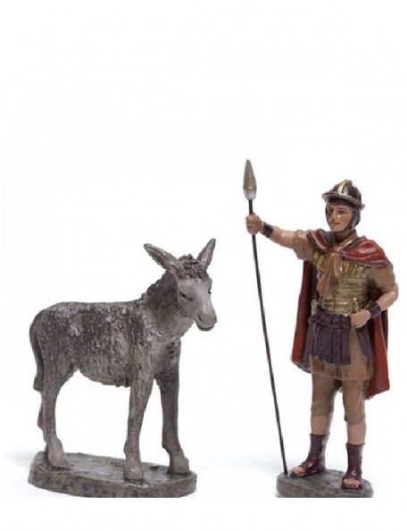 the Manger Series 11 CM Editions Del Prado Guardian with Donkey-bel020 