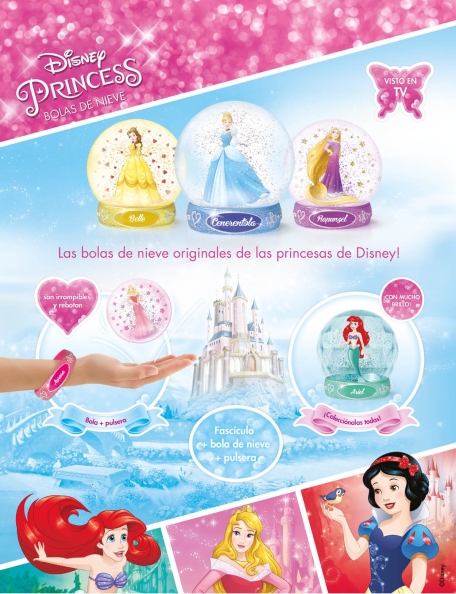 Princesas Disney bolas de nieve