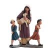 Grupo pastores y niños