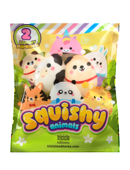 Squishy Animals – Colección de 16 uds squishies perfumados de vainilla