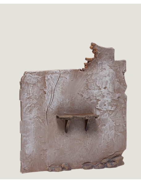 Christmas Nativity Scene, Birth, manger, original Replica J.L.Mayo Wall with shelf BEL016