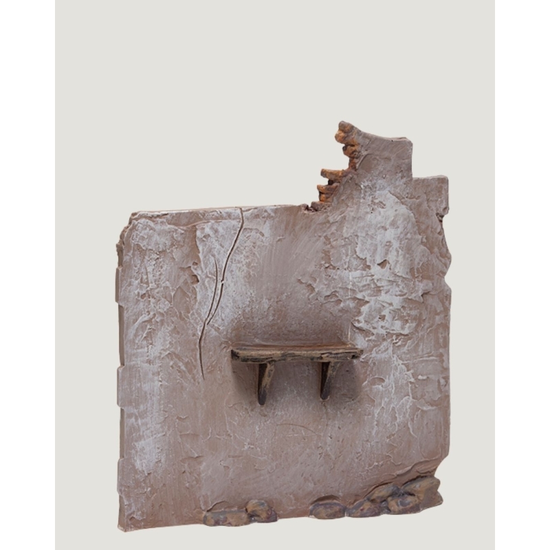 Christmas Nativity Scene, Birth, manger, original Replica J.L.Mayo Wall with shelf BEL016