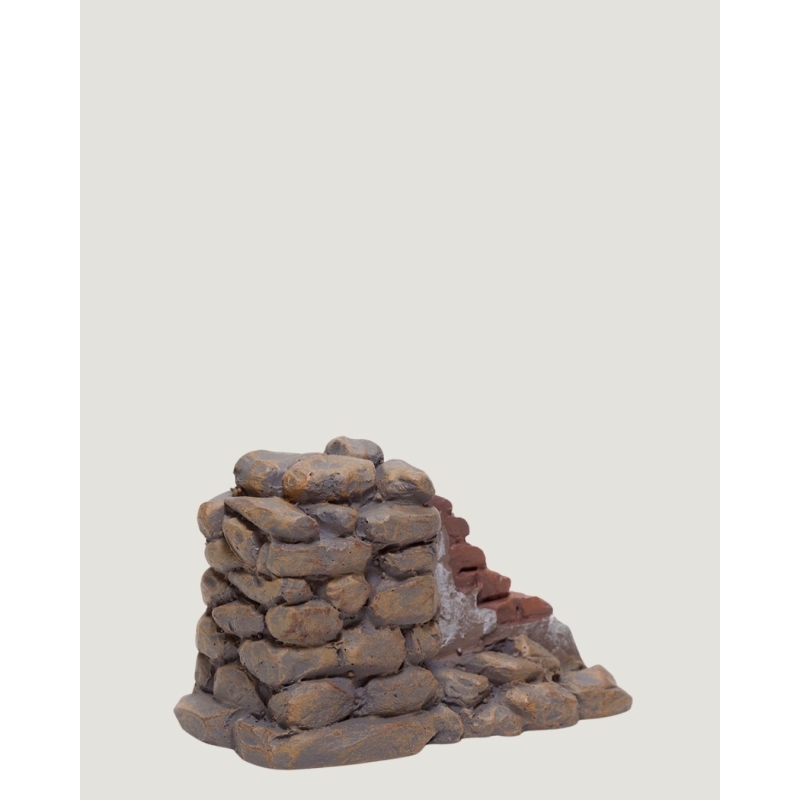 Christmas Nativity Scene, Birth, manger, original Replica J.L.Mayo Stone wall BEL064