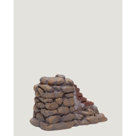 Christmas Nativity Scene, Birth, manger, original Replica J.L.Mayo Stone wall BEL064