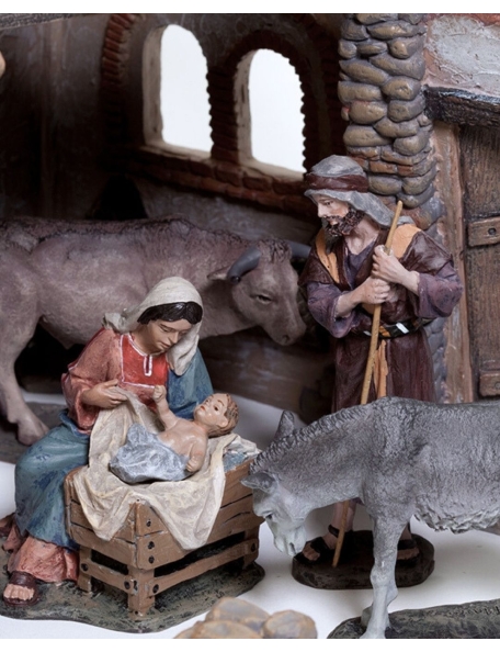 Christmas Nativity Scene, Birth, manger, original Replica J.L.Mayo Figures of the Mystery BEL901