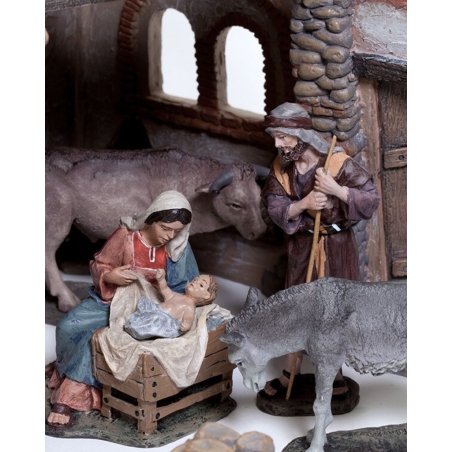 Christmas Nativity Scene, Birth, manger, original Replica J.L.Mayo Figures of the Mystery BEL901