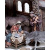 Christmas Nativity Scene, Birth, manger, original Replica J.L.Mayo Figures of the Mystery BEL901