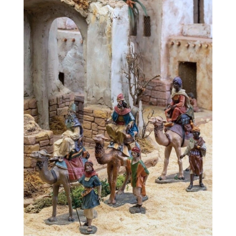 Christmas Nativity Scene, Birth, manger, original Replica J.L.Mayo Magi and Pages BEL903