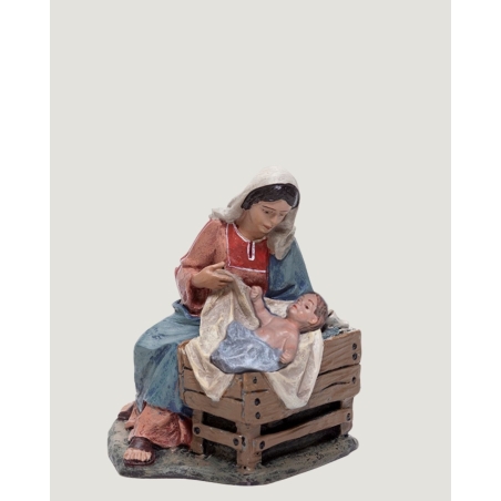 Figuras del misterio y reyes adorando