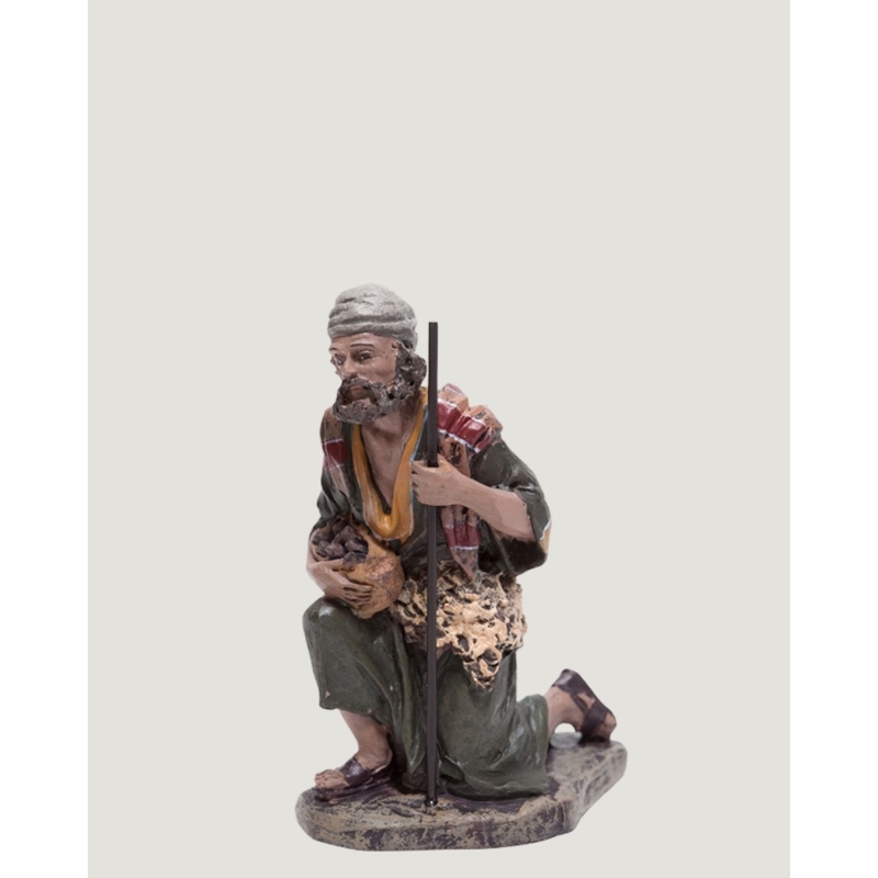 Christmas Nativity Scene, Birth, manger, original Replica J.L.Mayo Pastor Worshiping the child BEL005