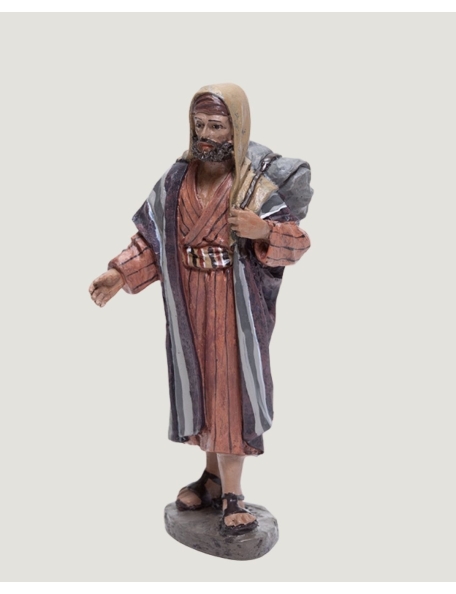 Christmas Nativity Scene, Birth, manger, original Replica J.L.Mayo Shepherd with backpack BEL008