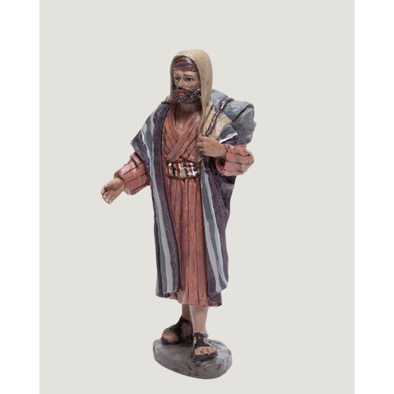 Christmas Nativity Scene, Birth, manger, original Replica J.L.Mayo Shepherd with backpack BEL008