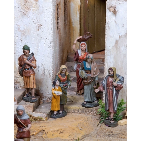 Christmas Nativity Scene, Birth, manger, original Replica J.L.Mayo Shepherdess with jug BEL027