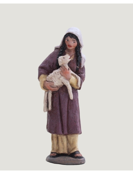 Pastora con cordero
