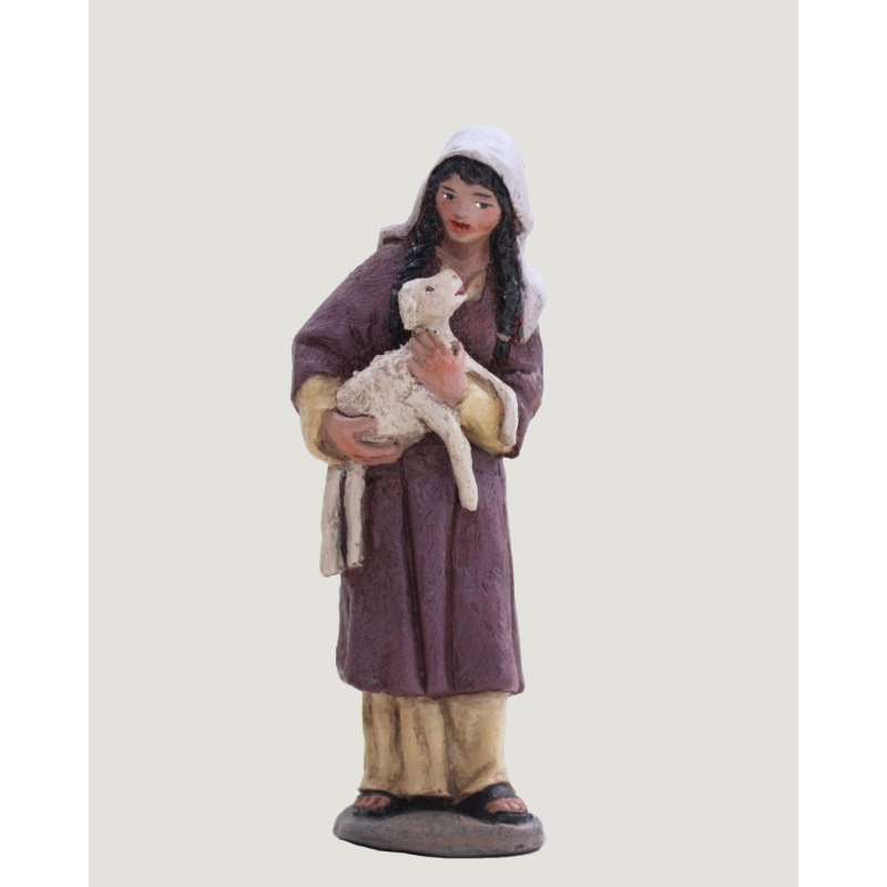 Pastora con cordero