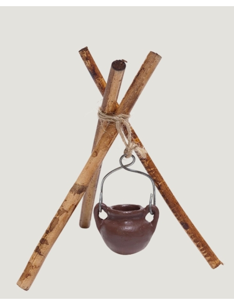 Christmas Nativity Scene, Birth, manger, original Replica J.L.Mayo Campfire BEL052