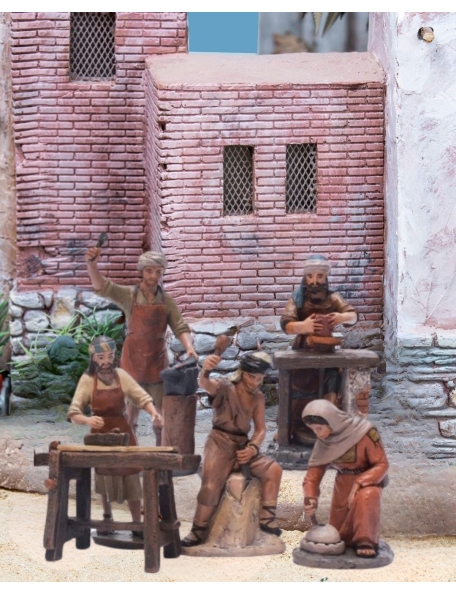 Christmas Nativity Scene, Birth, manger, original Replica J.L.Mayo Artisans BEL950