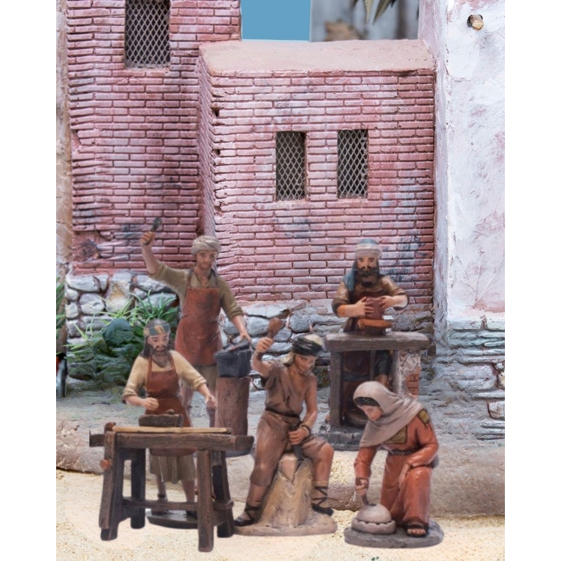 Christmas Nativity Scene, Birth, manger, original Replica J.L.Mayo Artisans BEL950