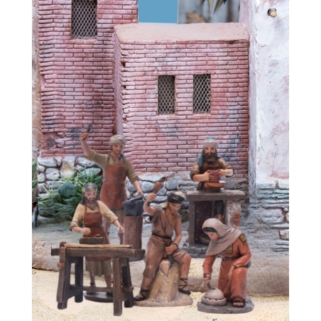 Christmas Nativity Scene, Birth, manger, original Replica J.L.Mayo Artisans BEL950