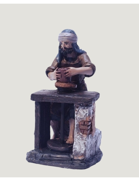 Christmas Nativity Scene, Birth, manger, original Replica J.L.Mayo Potter with around BEL082