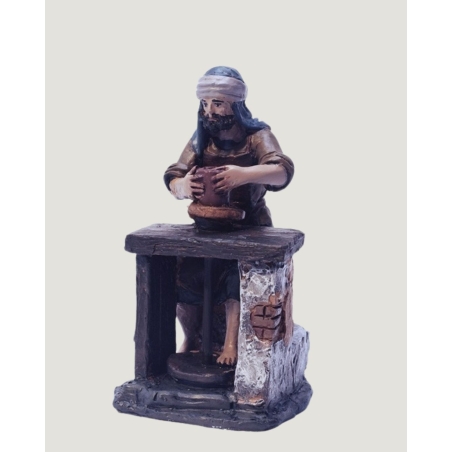 Christmas Nativity Scene, Birth, manger, original Replica J.L.Mayo Potter with around BEL082