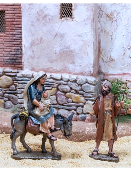 Christmas Nativity Scene, Birth, manger, original Replica J.L.Mayo Set of 4 figures - New 2017 - Series 11 cms BEL958
