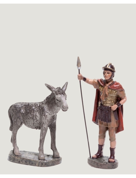 Christmas Nativity Scene, Birth, manger, original Replica J.L.Mayo Guardian with burrito BEL020