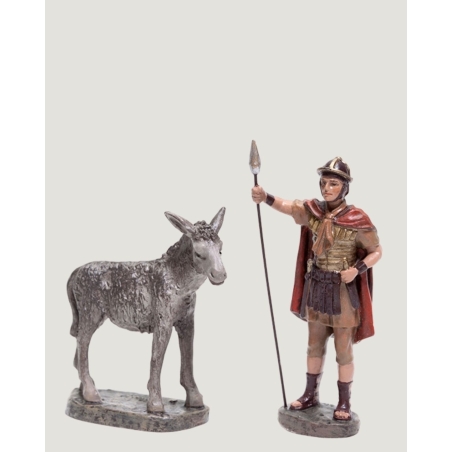 Christmas Nativity Scene, Birth, manger, original Replica J.L.Mayo Guardian with burrito BEL020