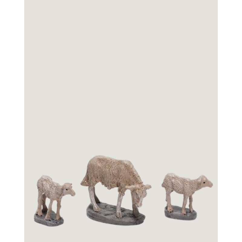 Christmas Nativity Scene, Birth, manger, original Replica J.L.Mayo Sheep and lambs BEL022