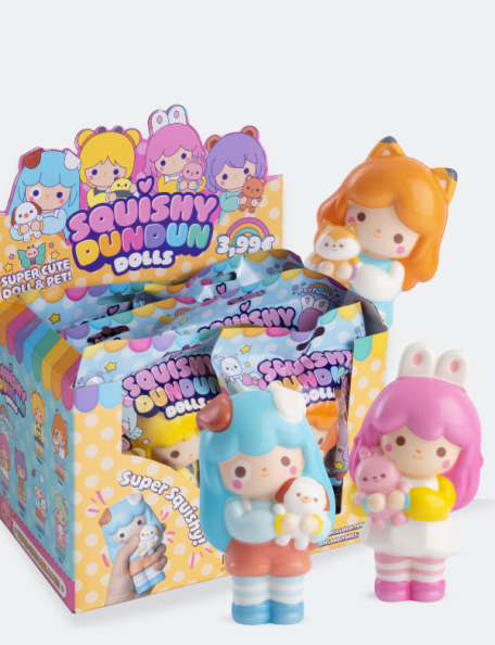 Expositor de 6 uds- Squishy Dundun Dolls