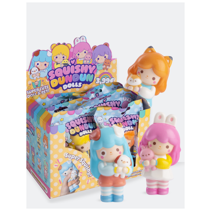 Squishy Dundun Dolls – Muñecas Squishy con Mascota y Aroma a Vainilla
