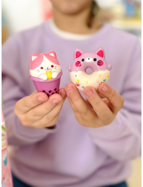 Squishy Donuts & Shakes – Colección de 16 uds squishies perfumados de vainilla