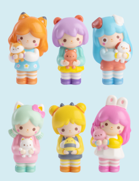 Expositor de 6 uds- Squishy Dundun Dolls