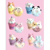 Squishy Donuts & Shakes – Colección de 16 uds squishies perfumados de vainilla