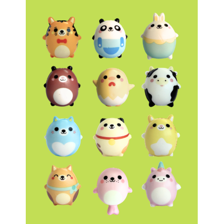 Squishy Animals – Colección de 16 uds squishies perfumados de vainilla