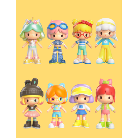 Dundun Fashion Dolls - Colección de 8 muñecas con piezas intercambiables