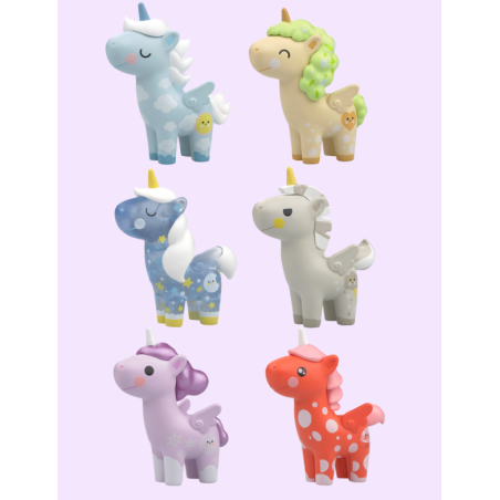 DundunUnicorns – Caja sorpresa de 12 Unicornios con piezas intercambiables